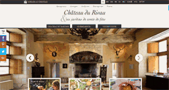 Desktop Screenshot of chateaudurivau.com